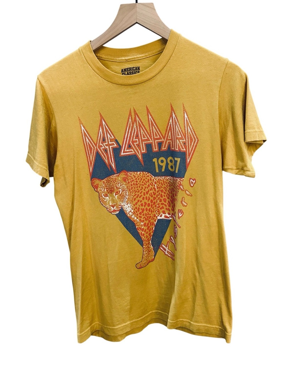 Def Leppard 1987 Yellow Graphic Tee - American Classics